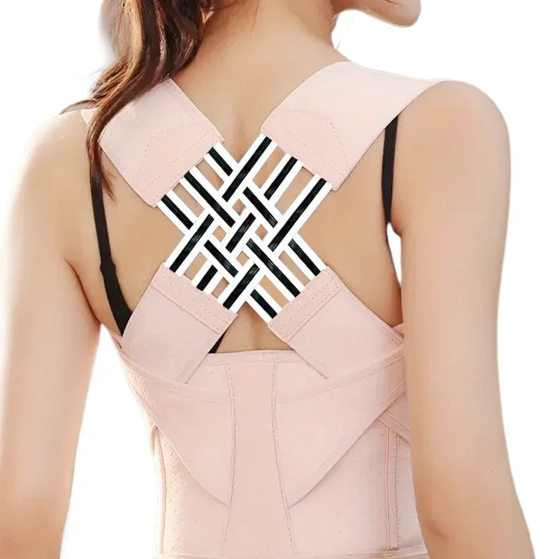Adjustable Posture Corrector for Men & Women – Back Straightener Brace for Upper & Middle Spine Support